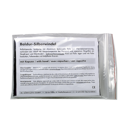 Silberwindel mit Kapuze