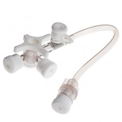 BD Connecta Plus 3 Dreiwegehahn, mit 10 cm Verlängerungsschlauch, weiß, einzeln steril Verpackt