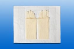 Gyn-Handschuhe, puderfrei, Latex, steril, 1 Paar