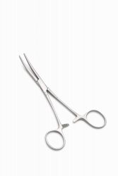 Arterienklemme nach Rochester-Péan, gebogen, 16 cm von HEBU