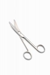 Bauchdeckenschere, gebogen, 14,5 cm, st/st