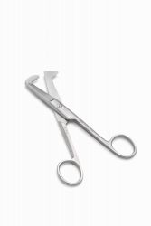 Nabelschnurschere nach Schumacher, Kopfende gebogen, 15,5 cm von HEBU