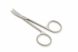 Babynagelschere, gebogen und abgestumpft, 9,5 cm von HEBU