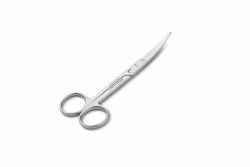 Chirurgische Schere, gebogen, sp/st, für Linkshänder von Erbrich