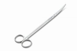 Chirurgische Schere nach Metzenbaum-Nelson, gebogen, 23 cm für Linkshänder von Erbrich