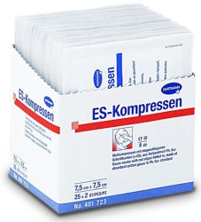 ES-Kompressen, steril, 5 x 5 cm, á 10 Stück (2 x 5)