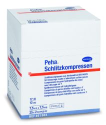 Nabelkompressen (Schlitzkompressen), steril, 5 x 2 Stück
