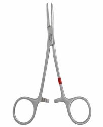 Helsted-Mosquito Klemme, anatomisch, gebogen, 13 cm vom Fuhrmann