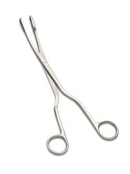 Plazenta- und Abortuszange nach Winter, gebogen, 28 cm von HEBU